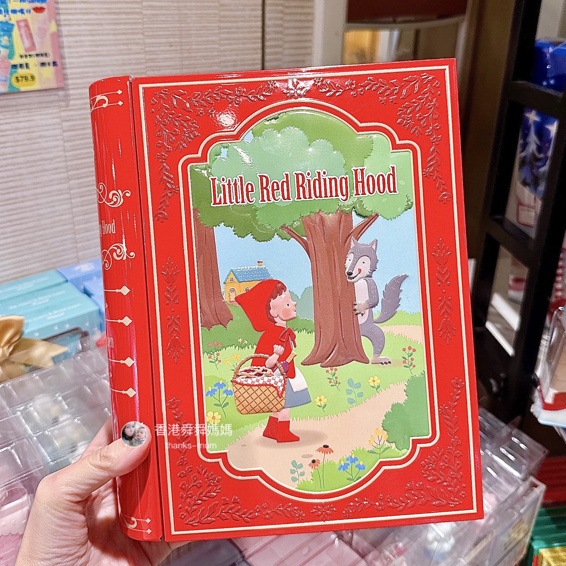 香港代购小红帽故事绘本圣诞倒数日历零食 儿童圣诞礼物 铁盒