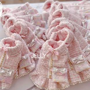 「山茶系列」JELLY新品 小香风粉色包包宠物猫狗衣服定制马尔济斯