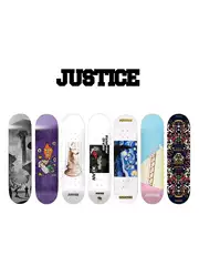 Justice Skateboard Deck Assembly for Teenagers and Children, Beginner Double Kickboard Dbh Baker Professional Board Set