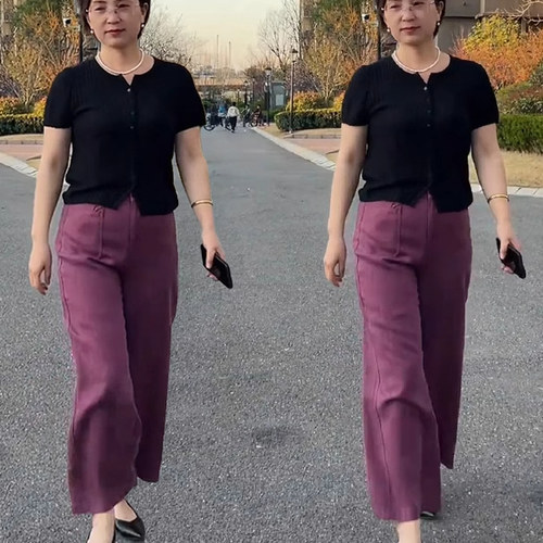 夏季新款大码装天丝亚麻女裤