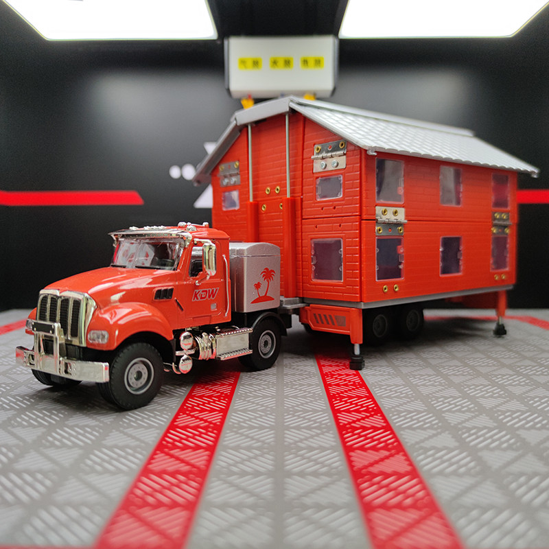 凯迪威合金房车车旅行汽车仿真儿童汽车模型男孩变形拼装玩具礼物