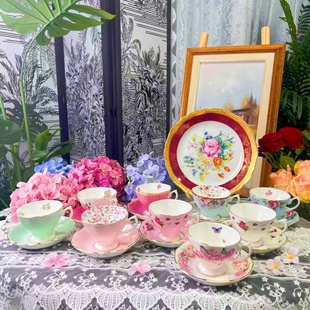 直播好价回馈Royal Albert 皇家阿尔伯特微瑕骨瓷咖啡杯碟 现货