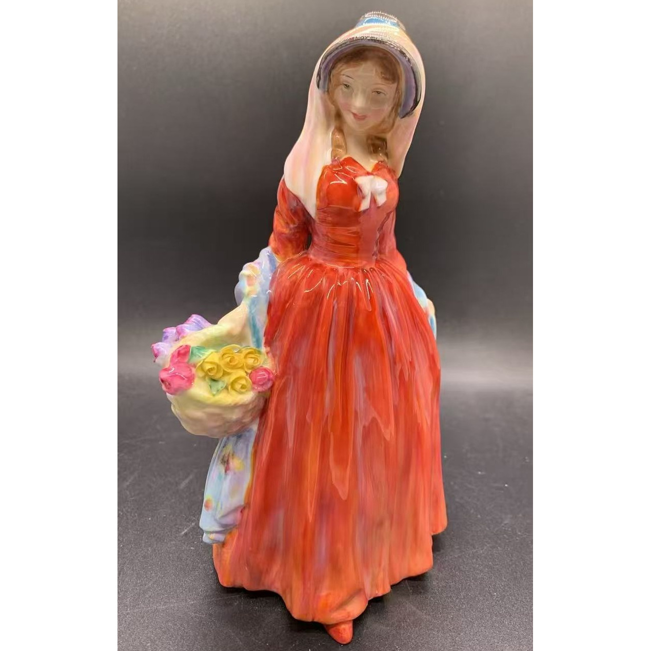 西洋古董 doulton道尔顿hn2091 rosemary瓷偶 桌面摆件 在途