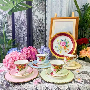 直播好价回馈 Royal Albert皇家阿尔伯特(新)老镇玫瑰杯碟 现货