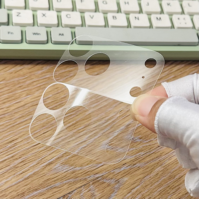 适用苹果17开孔式镜头膜透明软薄