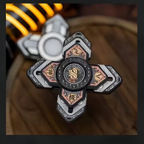 世界edc 神游陀螺 yedc&sy联名 金属解压神器指尖陀螺玩具潮玩