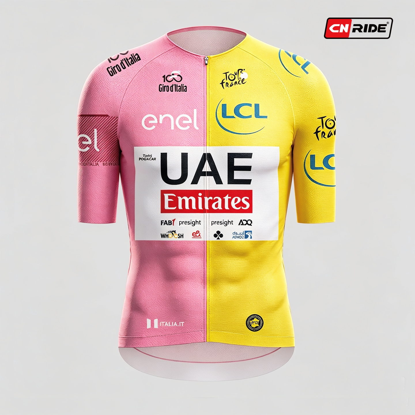 UAE环法环意双冠创意设计版短袖骑行服 公路自行车竞技速干上衣