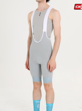 CR_SWAT钛灰色多口袋背带自行车锦纶骑行短裤高密度120kg竞赛裤垫