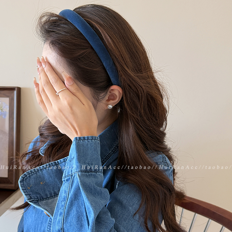 韩系复古丝绒发箍女2025新款