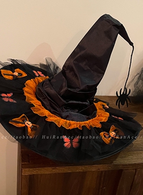 万圣节cos服装巫师帽装扮巫婆帽
