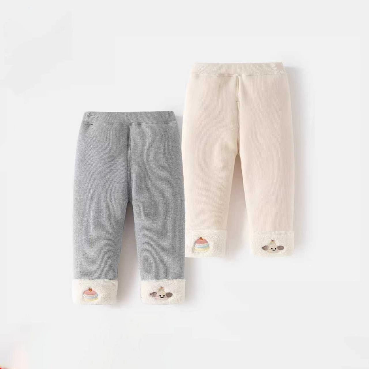 女童裤子秋冬款2025新款洋气宝宝夹棉棉裤冬装儿童加厚保暖打底裤