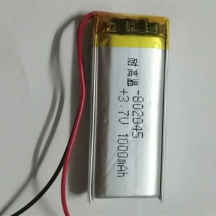 3.7V聚合物锂电池 802045 800mAh适用美容仪成人用品按摩棒计步器