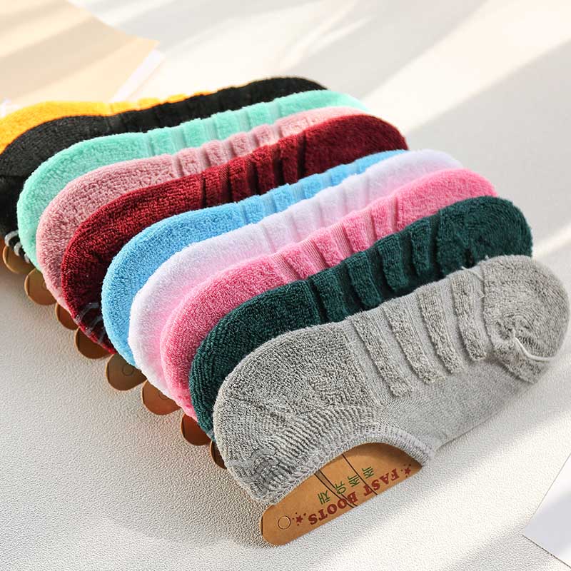 袜子女秋冬季加厚保暖毛圈船袜纯棉硅胶防滑隐形浅口运动毛巾短袜,女士内衣/男士内衣/家居服,船袜,淘宝优惠券,粉丝福利购,淘宝优惠卷