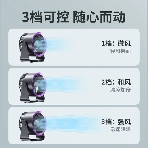 Дорожный портативный вентилятор для кемпинга, охлаждающая настольная сверхдлинная палатка для рыбалки для школьников