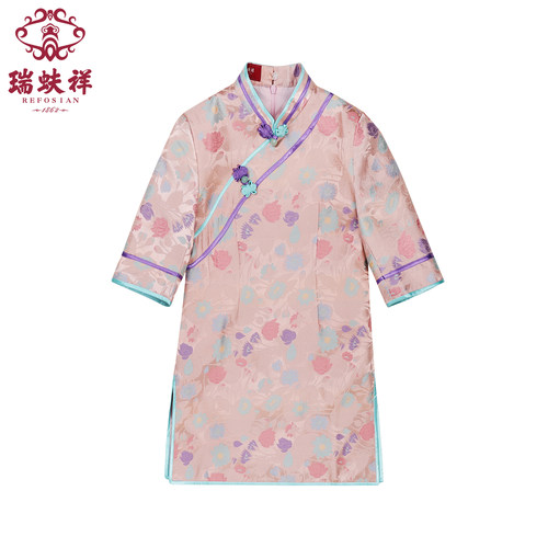 瑞蚨祥童装女童旗袍新中式国风改良旗袍连衣裙年轻款女