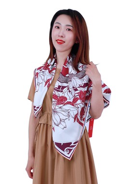 瑞蚨祥真丝丝女士方巾送礼