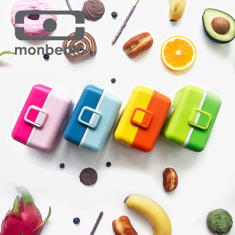 法國monbento 日式便當盒兒童分隔飯盒可愛學生便當可微波爐加熱
