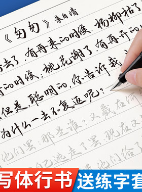 手写体行书成人速成行楷练字帖