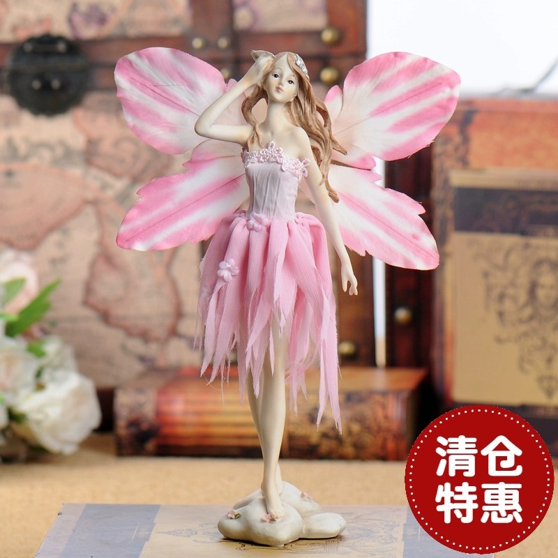 【闭店清仓】欧式家居装饰品摆设创意天使花仙摆件结婚礼物9400
