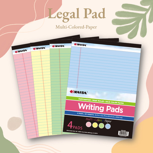 笔记本本子a4草稿本彩色内页横线