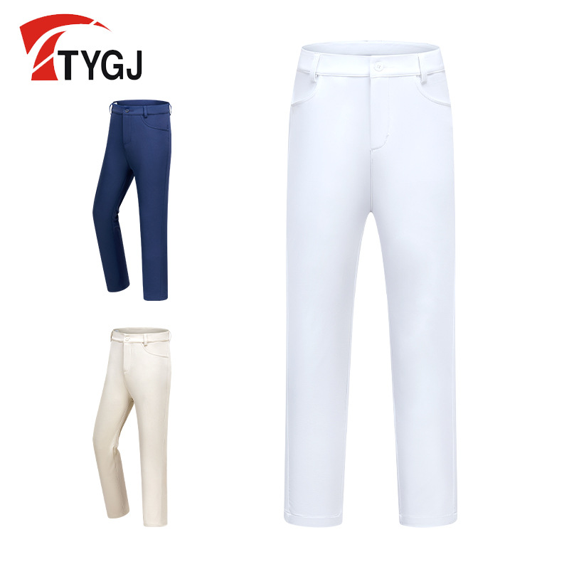 儿童高尔夫弹力休闲长裤