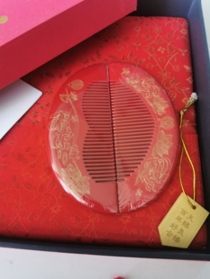 谭木匠礼盒喜结连理 新房布置结婚梳婚庆对梳子木梳礼物包邮