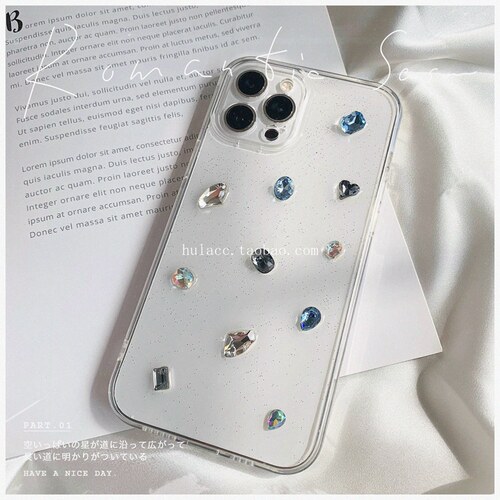 hulacc水钻手机壳原创手工可定制