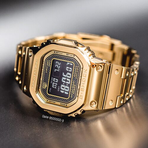 卡西欧GMW-B5000GD-9金属方块表