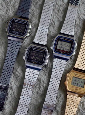 CASIO卡西欧复古小银表新款蓝牙计步石英手表男ABL-100WE-1A/1B