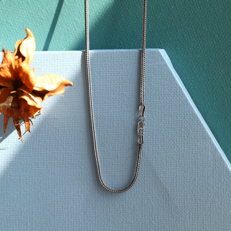 925南方南方纯银饰品泰国银匠曼谷银泰银复古毛衣链项链3-各长度