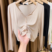 薄款 针织开衫 女外套夏季 吊带裙披肩外搭超弹莫代尔防晒小坎肩上衣