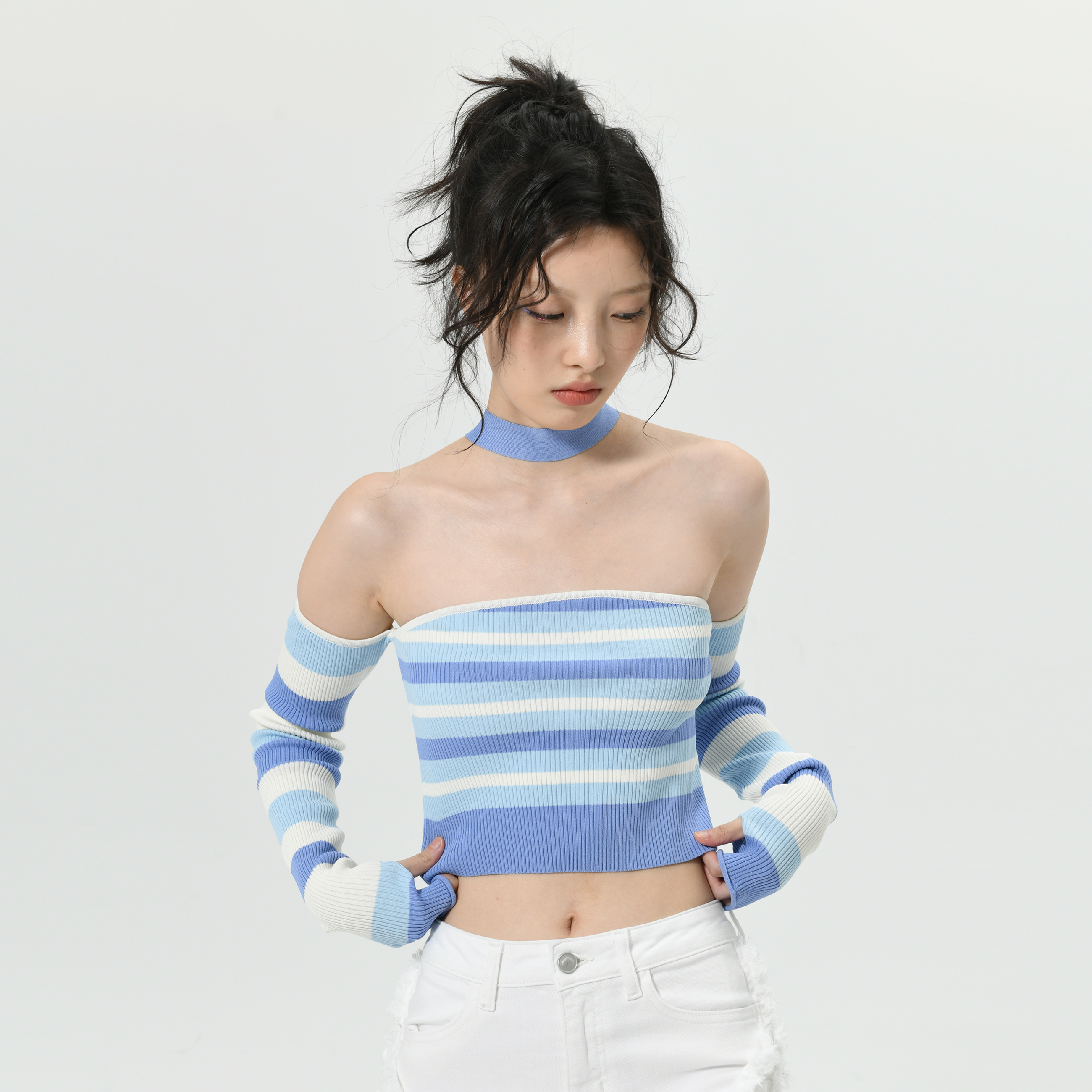 IFFYIFFY绑带挂脖摸胸甜辣吊带