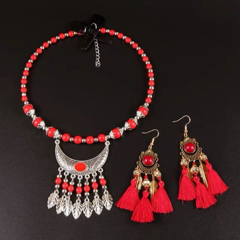 少数民族风亲子耳环头饰项链套装复古气质流苏闺蜜旅游额头链套装,服饰配件/皮带/帽子/围巾,指环,淘宝优惠券,粉丝福利购,淘宝优惠卷