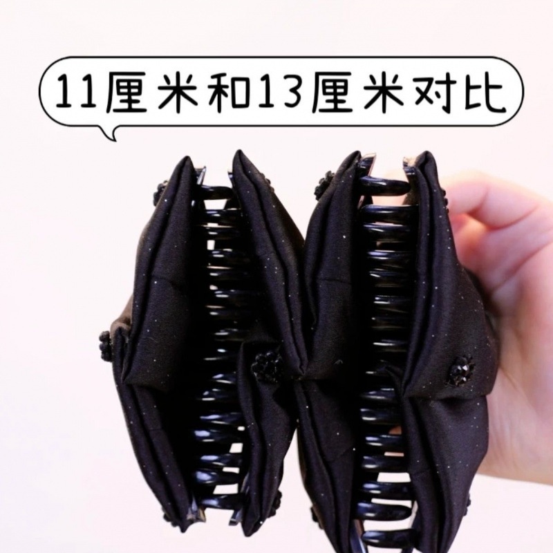 路易斯抓夹赫本风发夹女2025新款鲨鱼夹后脑勺盘发抓气质马尾夹