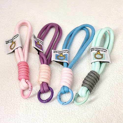 拼豆钥匙扣撞色拼色diy