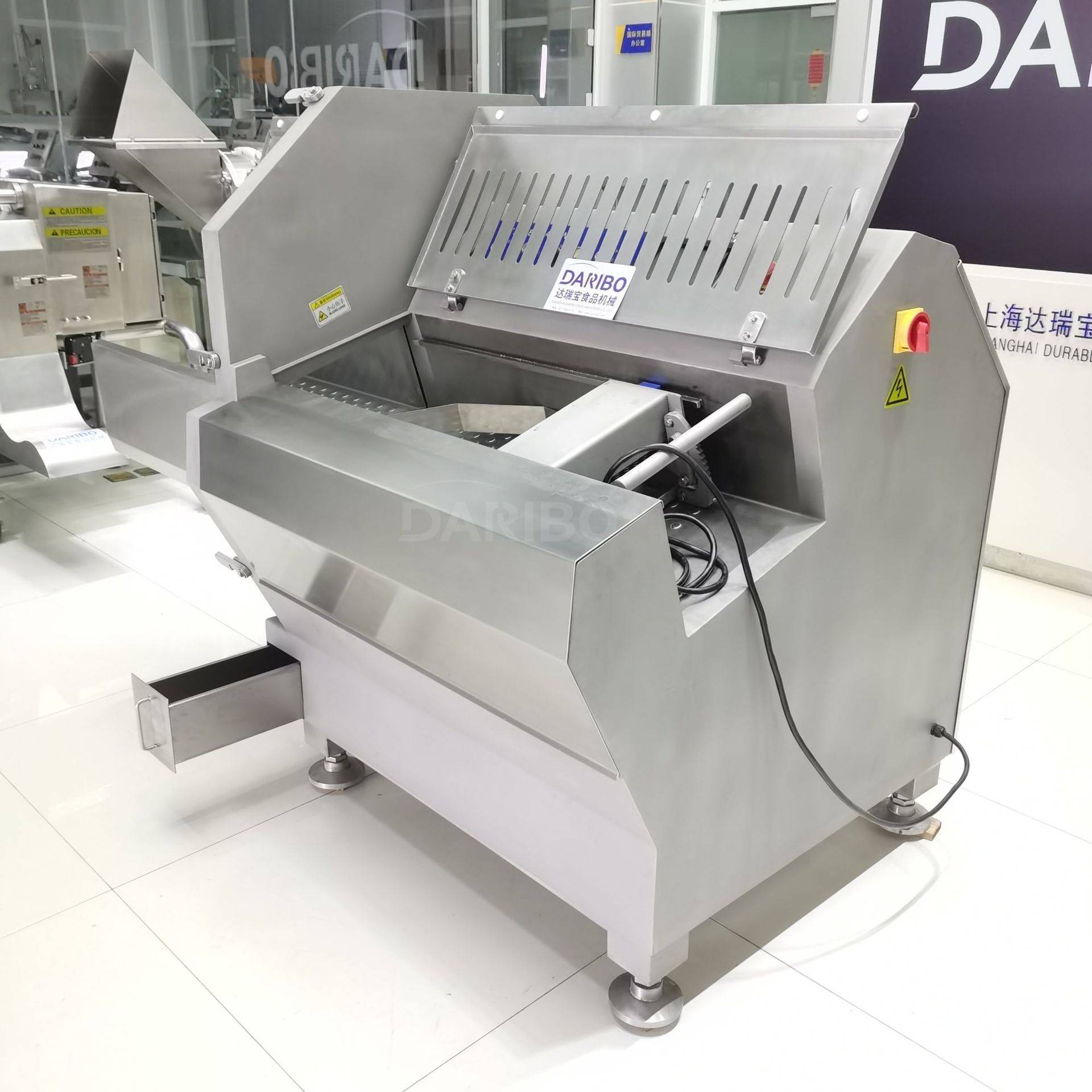 L达瑞宝36k砍排机 大型商用冷冻鱼肉大排培根切片切块切条设备