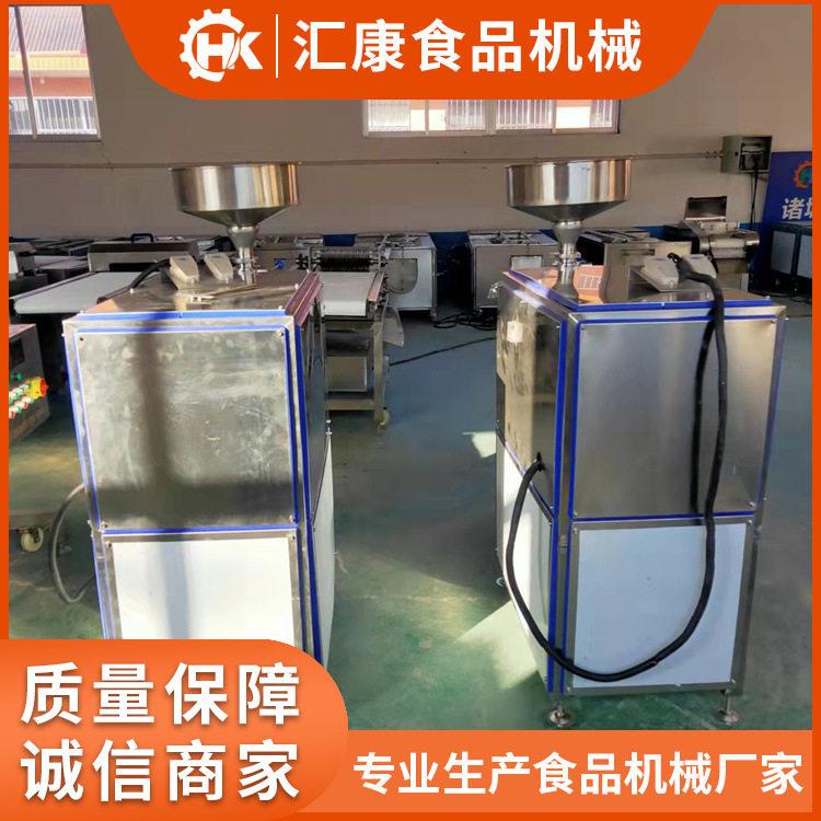香肠双管连续式液压灌装机 鸡肉肠不锈钢灌肠机 灌肠规格可调