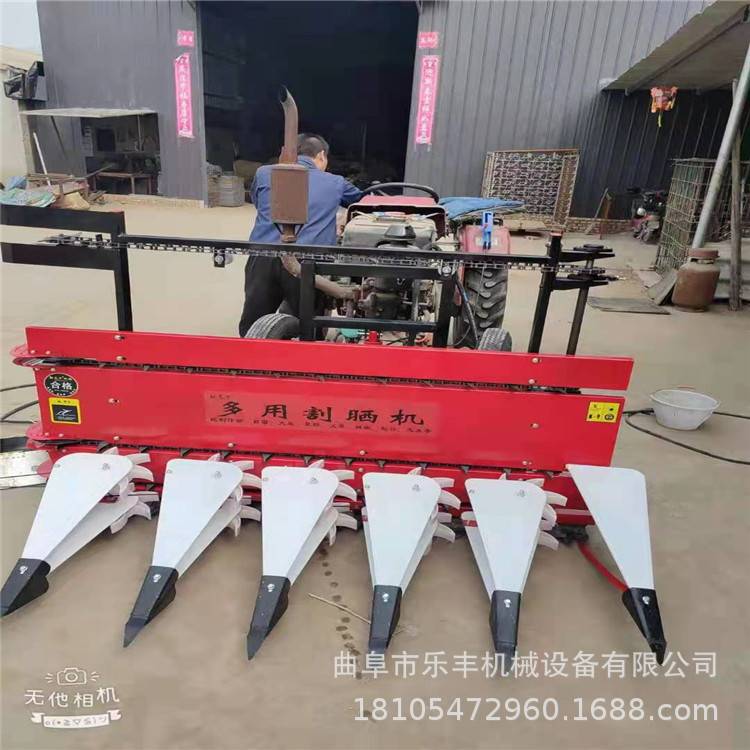 农用小麦割晒机 178柴油小型手扶自走式割晒机 农作物收割机