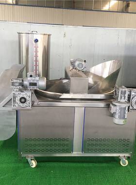 棕榈油油炸机商用 定制电加热炸蚕蛹设备 小型自动滤渣圆形油炸机