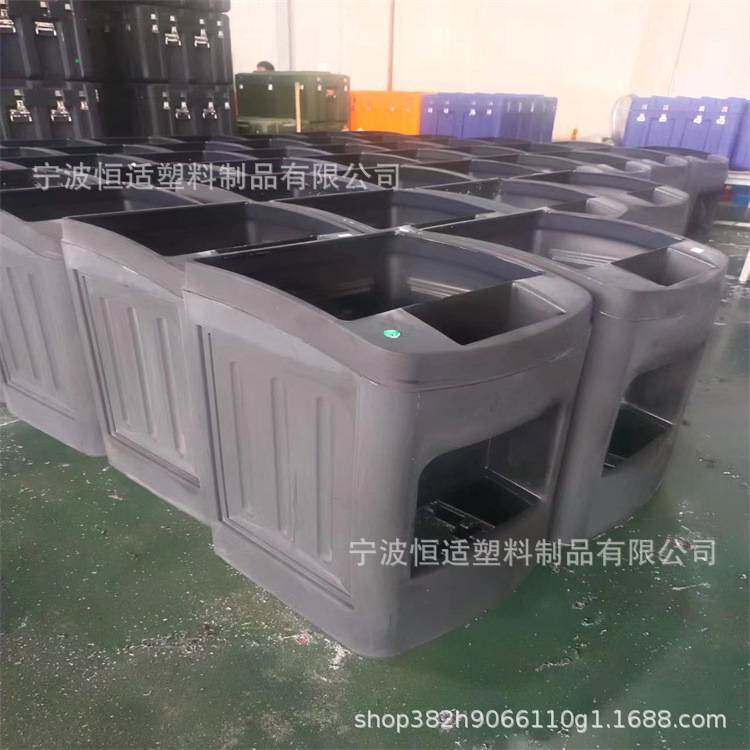 出口滚塑垃圾桶,一套四垃圾回收箱PE材质滚塑模具产品加工