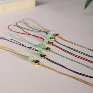 手工编织diy手机挂绳流苏吊坠高级绳子翡翠玉佩挂坠绳配绳挂件绳