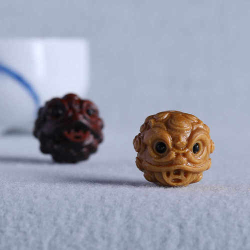 紫檀招财吞金兽diy手工饰品吊坠