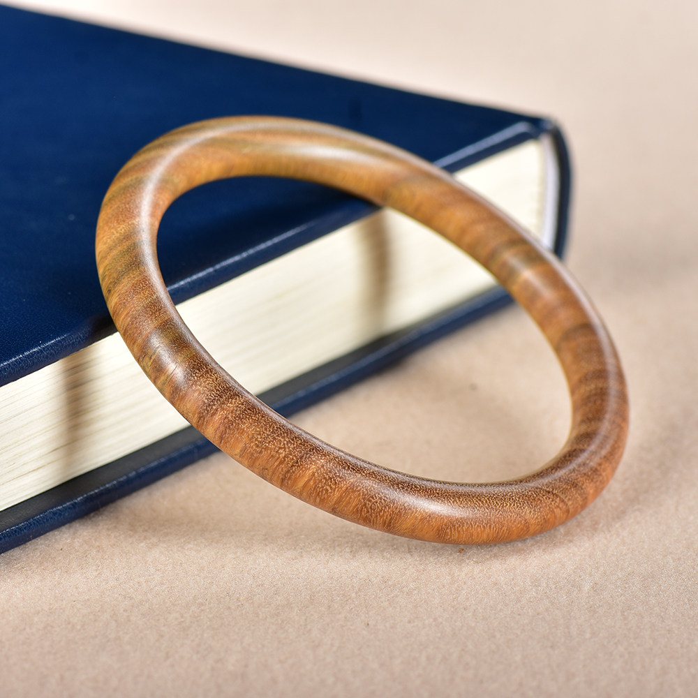 天然阿根廷绿檀木手镯高密沉水简约时尚中式民族风男女情侣镯子