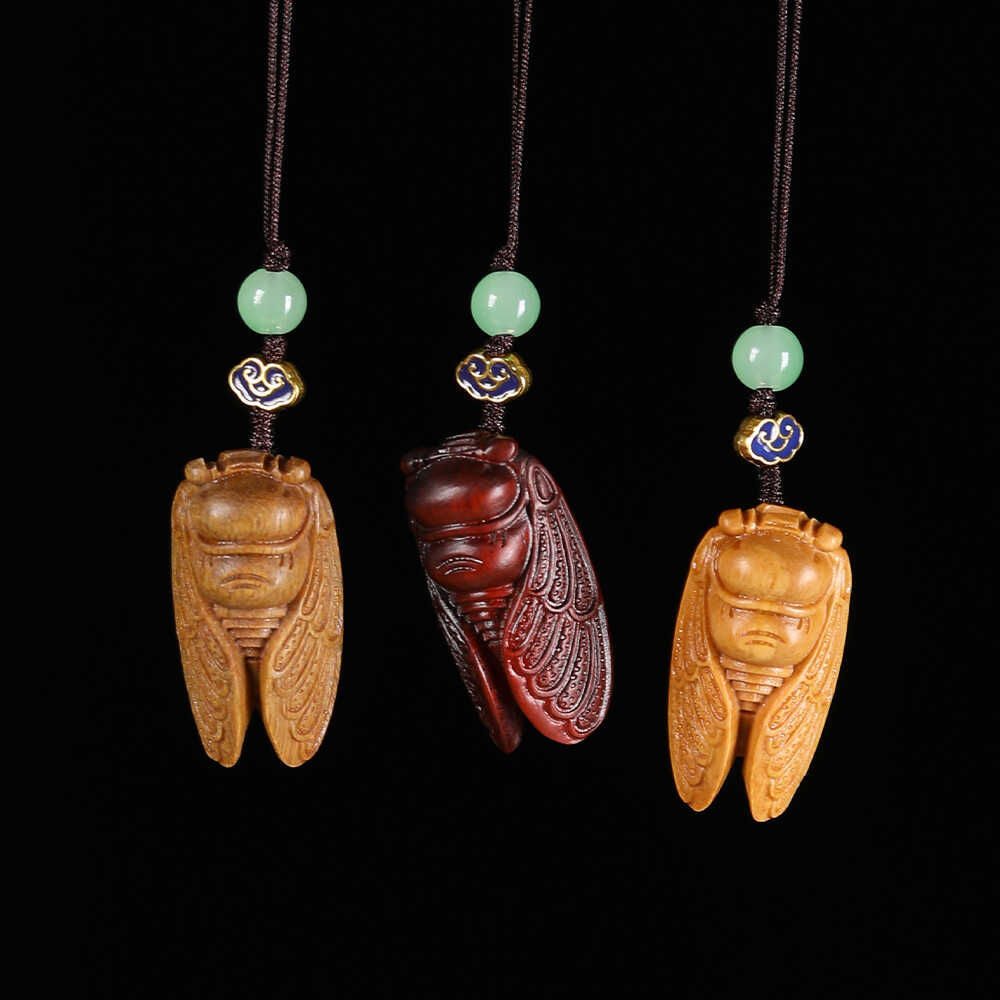 一鸣惊人知了紫檀diy钥匙扣硕亨