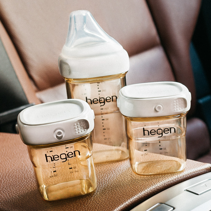 hegen宽口奶瓶仿母乳防胀气