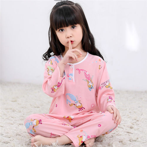 儿童睡衣小孩子绵绸空调家居服