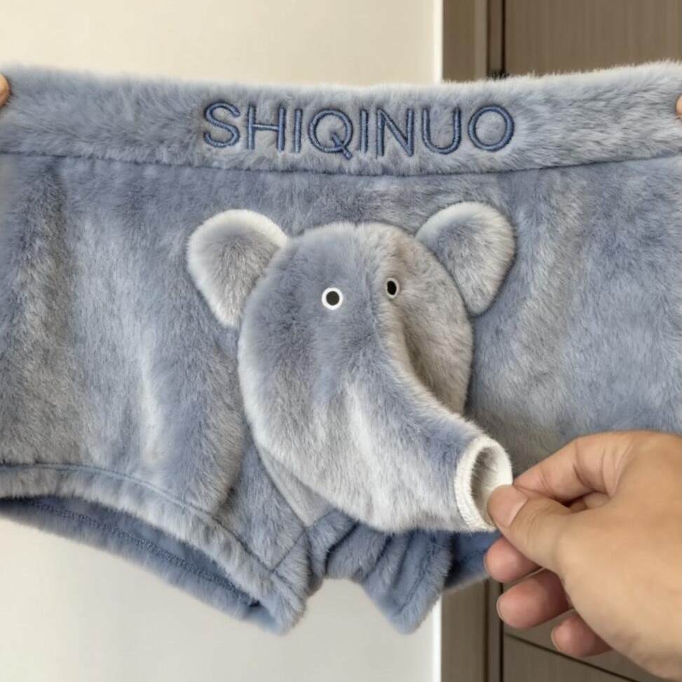 ~恋爱期间买给npy的大象内裤~礼物内裤男好看又可爱尊嘟香香的,女士内衣/男士内衣/家居服,男三角内裤,淘宝优惠券,粉丝福利购,淘宝优惠卷