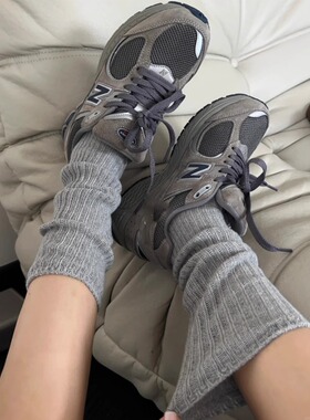 松弛感拉满慵懒港风~简约潮流可堆堆穿小腿及膝针织长款好看