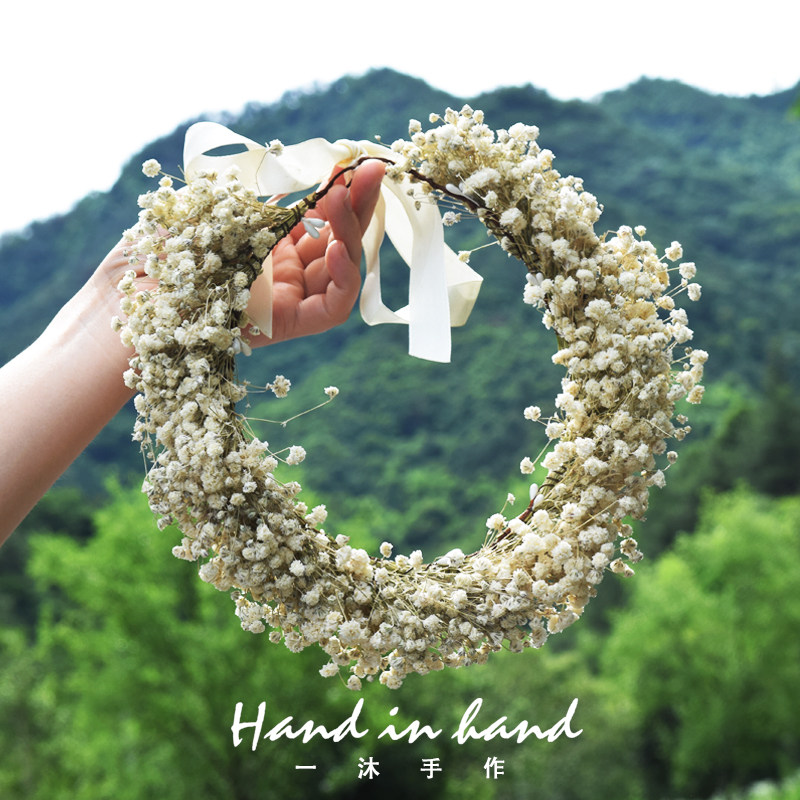 Gypsophila Spend eternity Dried flowers Garland bride Headdress Bridesmaid Hairdressing marry wedding Seaside on vacation Studio Accessoriesin the Accessories/Fashion Jewelry, Hair Accessories  category - from Buy2taobao.com to provide professional Taobao agent buy service