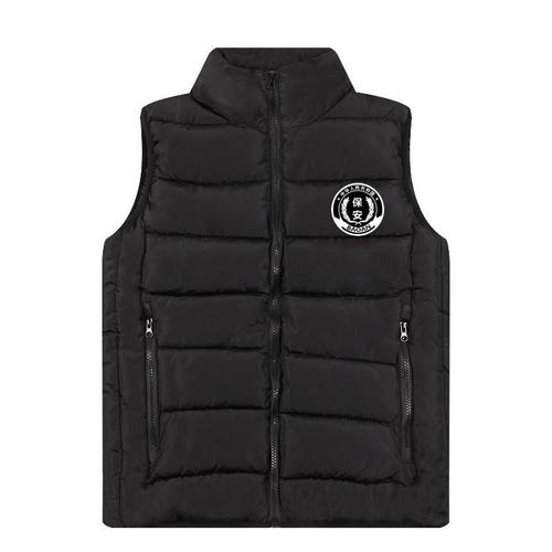 秋冬季加厚保安服羽绒棉马甲坎肩保暖男特勤制服执勤安保工装衣服